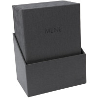 sigel Speisekarten-Mappe MENU, DIN A4, schwarz, 10er Box