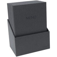 sigel Speisekarten-Mappe MENU, DIN A4, schwarz, 10er Box