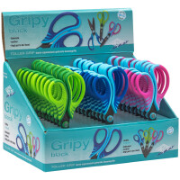 WEDO Bastelschere Gripy black, rund, Länge: 175 mm,...