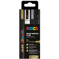 POSCA Pigmentmarker PC-3M, softe Farben, 8er Etui