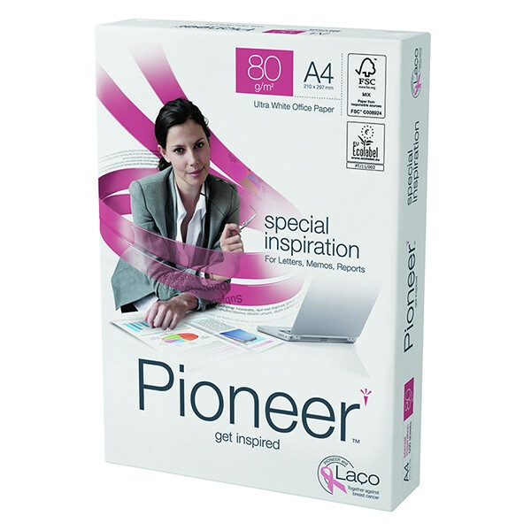 PIONEER special inspiration Premiumpapier hochwei&szlig; 2-fach gelocht A4 80g - 1 Palette (100.000 Blatt)
