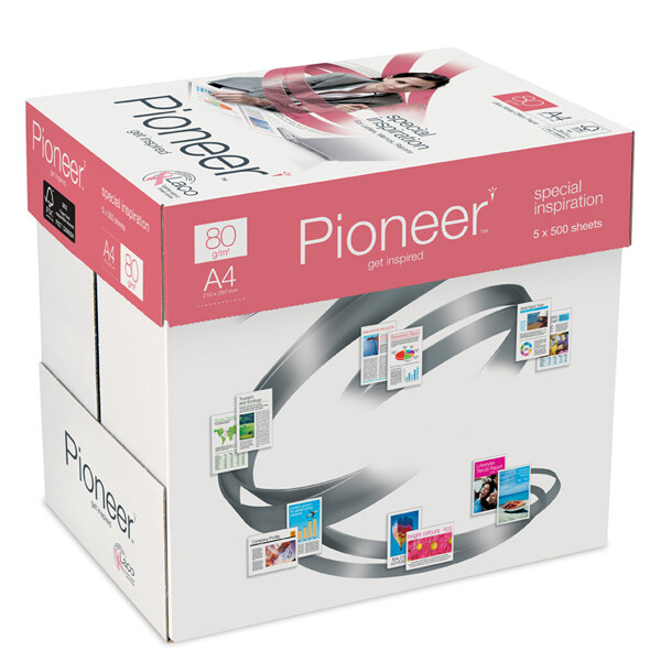 PIONEER special inspiration Premiumpapier hochwei&szlig; 2-fach gelocht A4 80g - 1 Palette (100.000 Blatt)