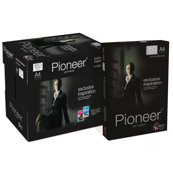 PIONEER exclusive inspiration Premiumpapier hochwei&szlig; A4 160g - 1 Palette (50.000 Blatt)