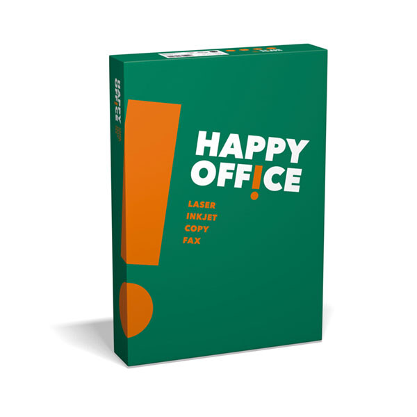 HAPPY OFFICE Universalpapier wei&szlig; A3 80g - 1 Karton (2.500 Blatt)
