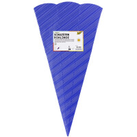 folia Schultüten-Zuschnitt, 3D-Wellpappe, 6-eckig, gelb