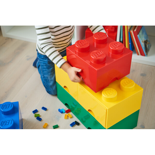 LEGO Aufbewahrungsstein STORAGE BRICK 4, 5,7 Liter, blau