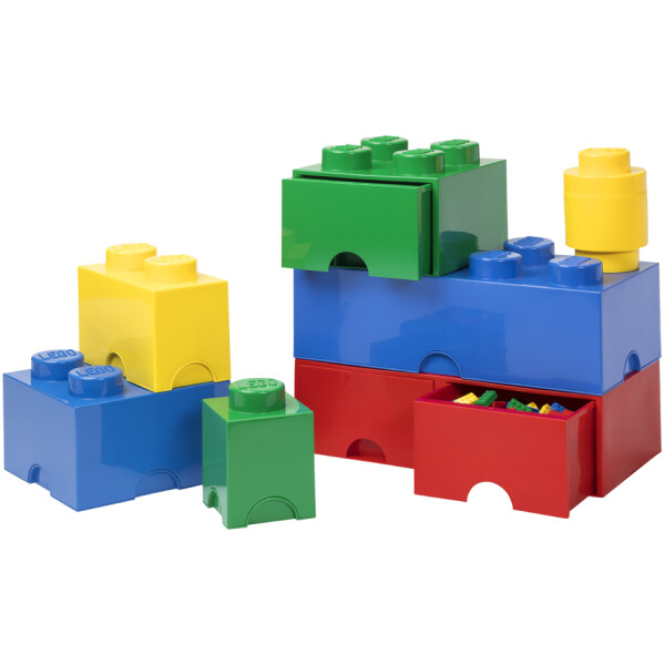LEGO Aufbewahrungsstein STORAGE BRICK 1, 1,2 Liter, gelb