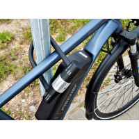 FISCHER Fahrrad-Bügelschloss mit Halter, Länge:...