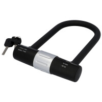 FISCHER Fahrrad-Bügelschloss mit Halter, Länge:...