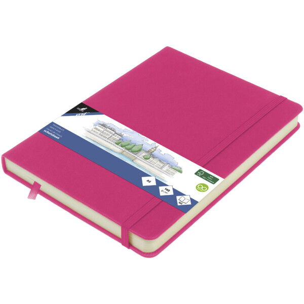 kangaro Skizzenbuch, 80 Blatt, DIN A4, hot pink