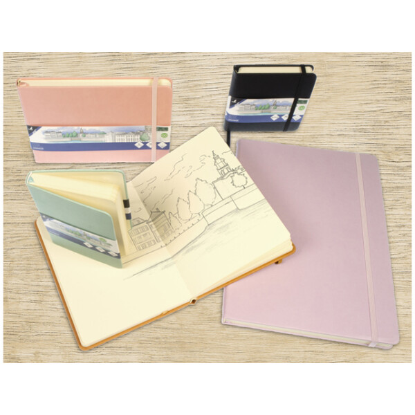 kangaro Skizzenbuch, 80 Blatt, DIN A5 quer, hot pink