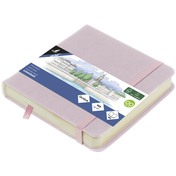 kangaro Skizzenbuch, 80 Blatt, 120 x 120 mm, violett