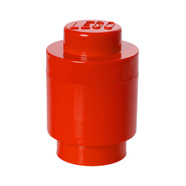LEGO Aufbewahrungsstein STORAGE BRICK 1 ROUND, 950 ml, rot