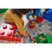 LEGO Aufbewahrungsstein STORAGE BRICK 1 ROUND, 950 ml, rot