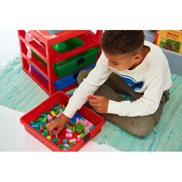 LEGO Schubladenbox 3-DRAWER STORAGE RACK, 3 Schübe, grau