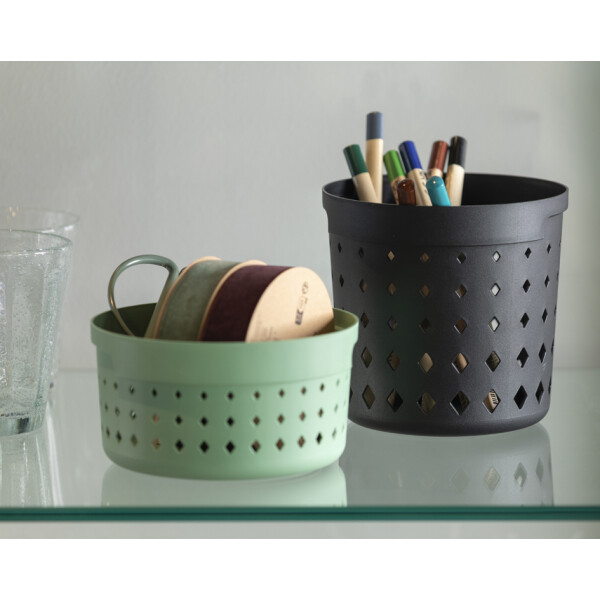NHG Aufbewahrungskorb SEOUL ROUND ORGANIZER S, PP, grau