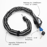 FISCHER Ketten-Fahrradschloss Reflex, Länge: 800 mm