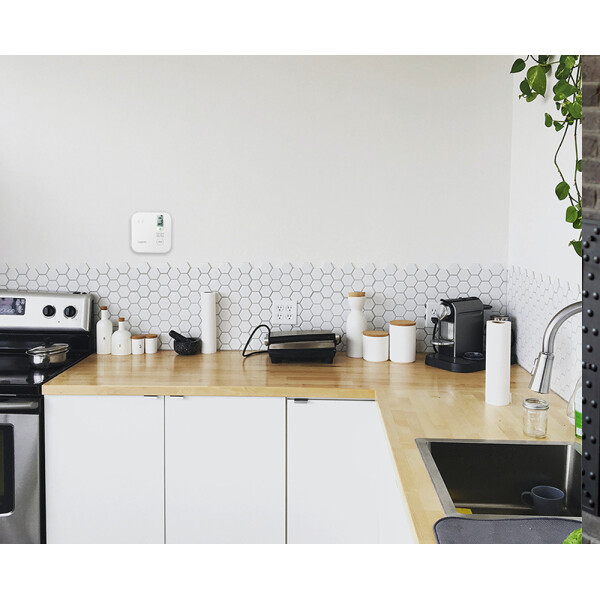 LogiLink Kohlenmonoxidmelder Longlife mit LCD-Display, weiß