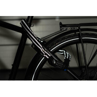 FISCHER Ketten-Fahrradschloss Reflex Zahlen, Länge:...