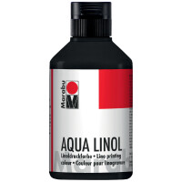 Marabu Aqua-Linoldruckfarbe, karminrot, 250 ml