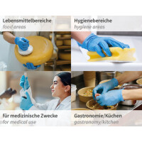HYGOSTAR Nitril-Handschuh Rapid-On, M, blau, puderfrei