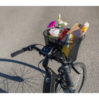 FISCHER Fahrrad-Lenkerkorb E-Bike PLUS, schwarz