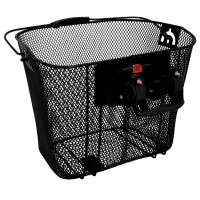 FISCHER Fahrrad-Lenkerkorb mit Schnellbefestigung, schwarz