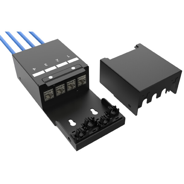 DIGITUS Konsolidierungspunkt-Gehäuse, 6-Port, schwarz