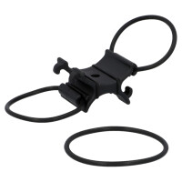 FISCHER Fahrrad-Universal-Pumpenhalterung, schwarz