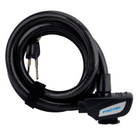 FISCHER Kabel-Fahrradschloss, Länge: 1.800 mm, schwarz