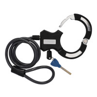 FISCHER Kabel-Fahrradschloss mit Schelle, Länge:...