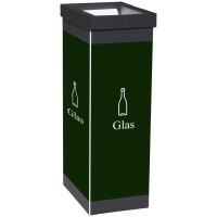 PAPERFLOW Wertstoffsammelbox für Glas, weiß,...
