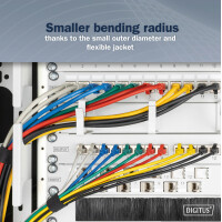 DIGITUS Slim Patchkabel, Kat. 6A, F FTP, grün, 1,5 m