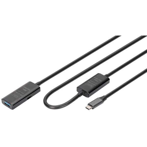 DIGITUS USB 3.2 Gen2 Aktives Verl&auml;ngerungskabel, 5,0 m