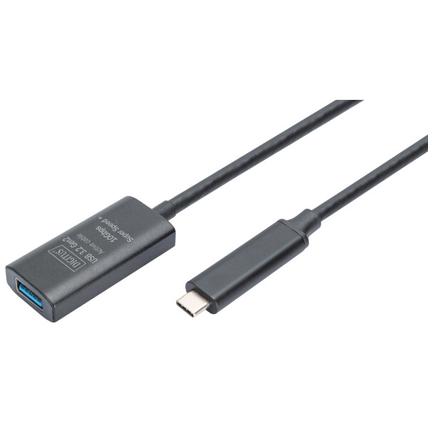 DIGITUS USB 3.2 Gen2 Aktives Verl&auml;ngerungskabel, 5,0 m