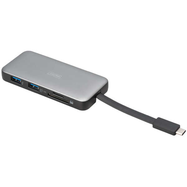 DIGITUS Travel Docking Station, USB-C, 7-Port