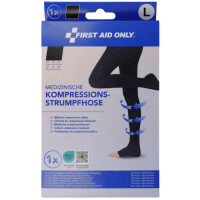 FIRST AID ONLY Kompressions-Strumpfhose, XXL, schwarz