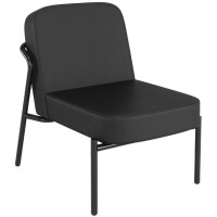 PAPERFLOW Besuchersessel MEDSO RUND S, Kunstleder, schwarz