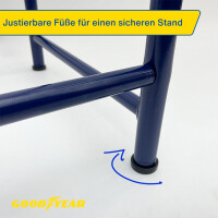 GOODYEAR KFZ-Reifenregal, für 4 Reifen, blau