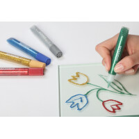 Kores Glitzerkleber "Glitter Glue", farbig sortiert