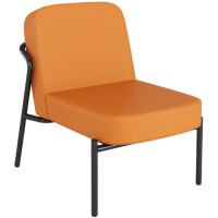 PAPERFLOW Besuchersessel MEDSO RUND S, Kunstleder, rot