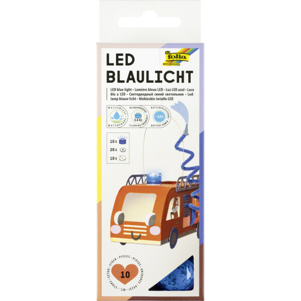 folia LED-Blaulicht, inkl. Batterien