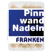 FRANKEN Holz-Pinnwand-Nadeln, rund, Inhalt: 40 Stück