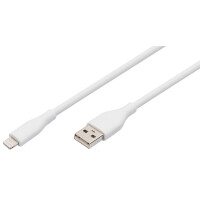 DIGITUS Silikon-Anschlusskabel, USB-A - Lightning, 0,5 m