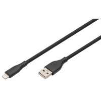 DIGITUS Silikon-Anschlusskabel, USB-A - Lightning, 1,0 m