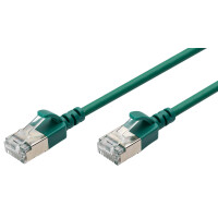 DIGITUS Slim Patchkabel, Kat. 6A, F FTP, grau, 0,3 m