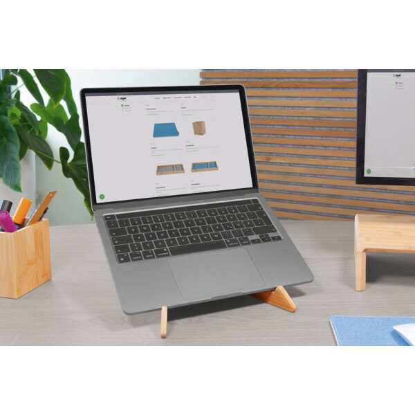 sigel Notebook-Ständer Eyestyle, aus Bambus