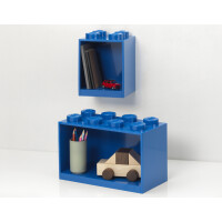 LEGO Bausteinregal-Set BRICK SHELF, 2-teilig, blau