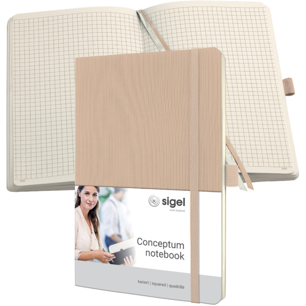 sigel Notizbuch Conceptum, DIN A5, blanko, schwarz