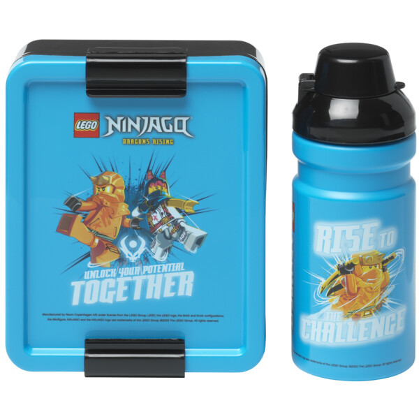 LEGO Trinkflasche + Brotdose LUNCH SET CITY, blau